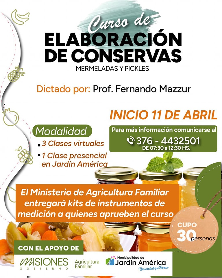 Curso para la elaboración de conservas