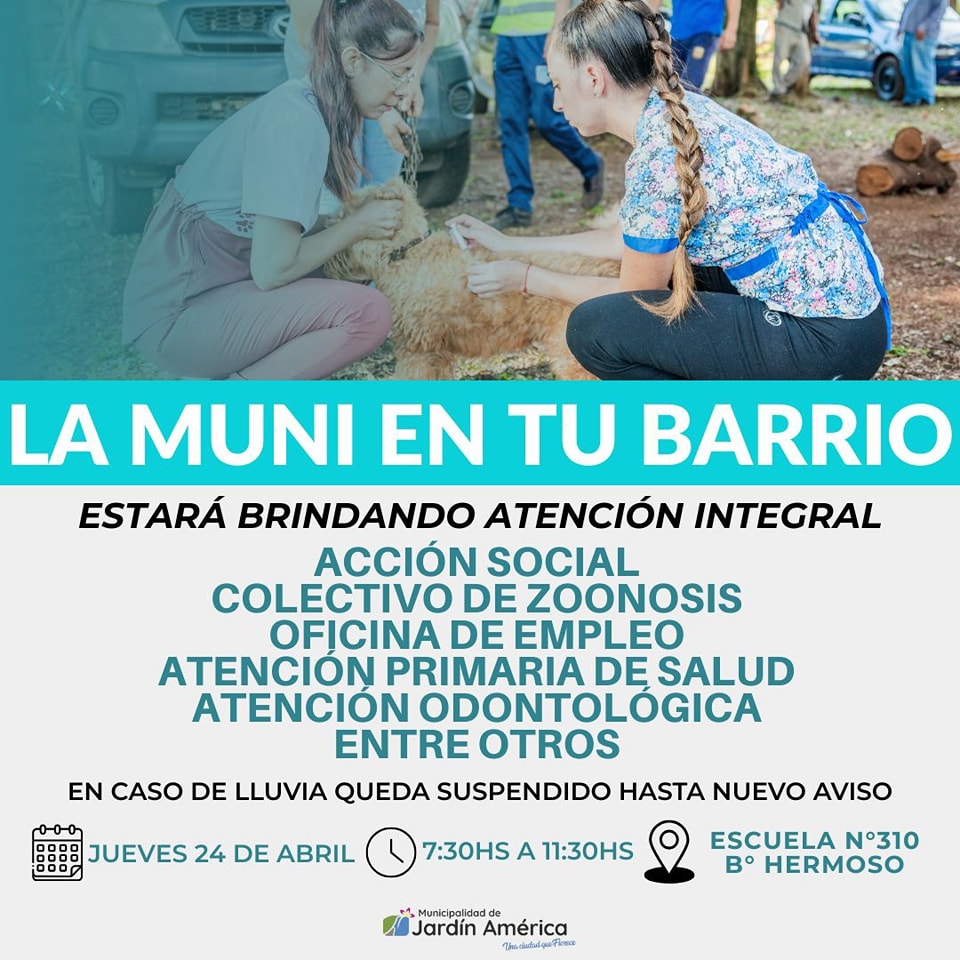 ¡Atención vecinos de Barrio Hermoso!