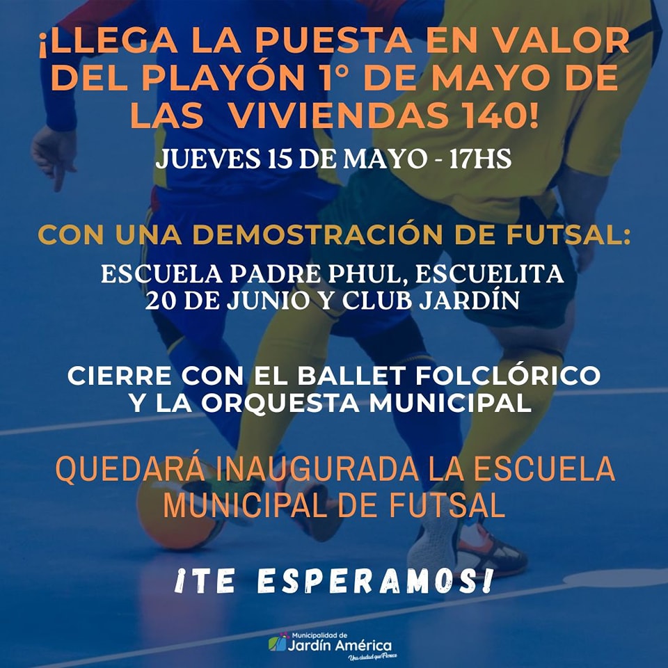 Este jueves inauguramos con fiesta el renovado Playón 1° de Mayo