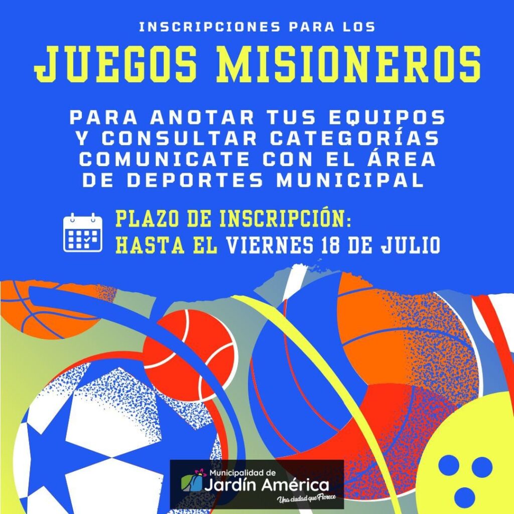 ¡Atención deportistas! Ya están abiertas las inscripciones para los Juegos Misioneros