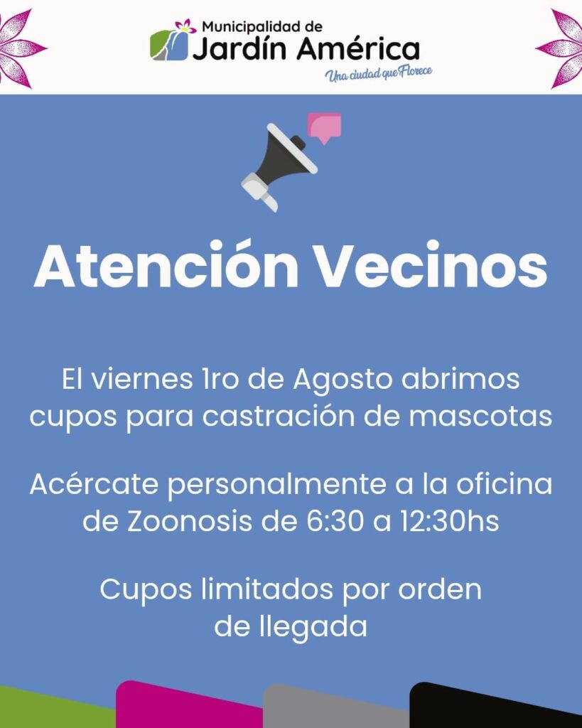 ¡Atención vecinos y vecinas!