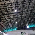 Se instalaron nuevas luminarias en el Polideportivo Municipal