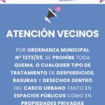 Atención vecinos y vecinas