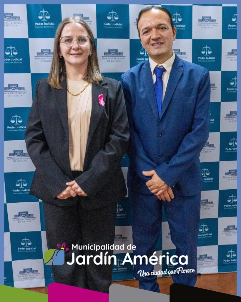 Acompañamos la asunción de la nueva Juez de Paz de Jardín América, Mariana Vanessa Golemba, realizada en el Palacio de Justicia de la provincia de Misiones, en la ciudad de Posadas