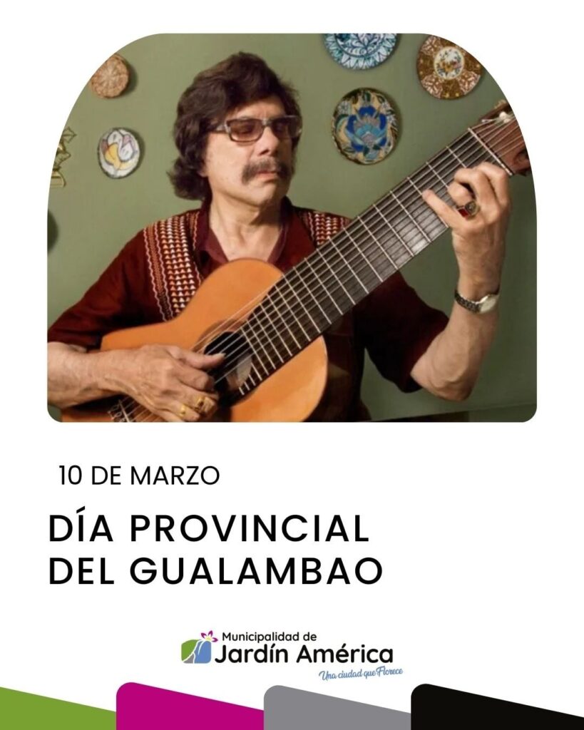 Hoy conmemoramos el Día Provincial del Gualambao, una fecha que nos invita a celebrar y valorar uno de los ritmos más representativos de nuestra tierra misionera