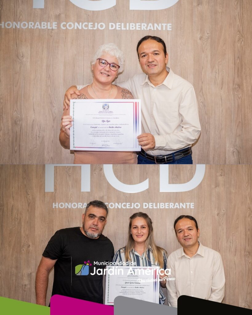 Se llevó adelante la asunción de las concejales Rita Ruiz y Karina Camargo, quienes se incorporan al Honorable Concejo Deliberante durante la licencia de los concejales Karina Kuchack y Luciana Rojas