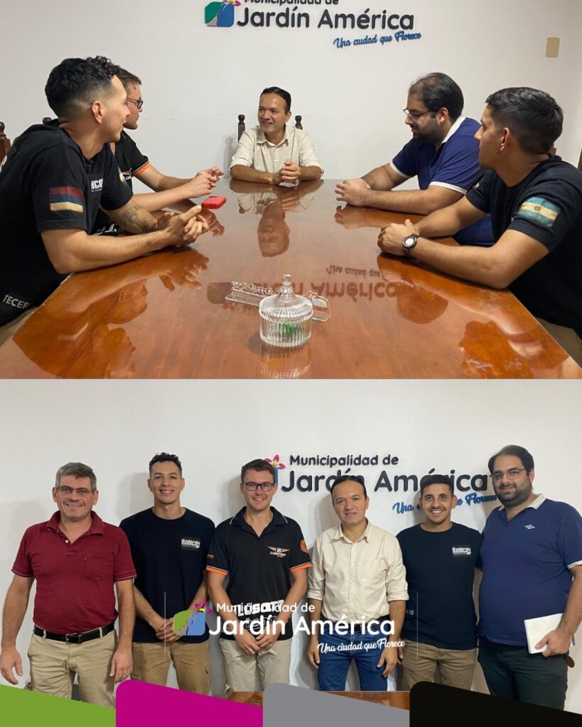 Hoy mantuvimos un productivo encuentro con representantes del Club Roncos de Jardín América, con el objetivo de trazar una hoja de ruta conjunta y planificar las próximas actividades que el club llevará adelante en nuestra ciudad