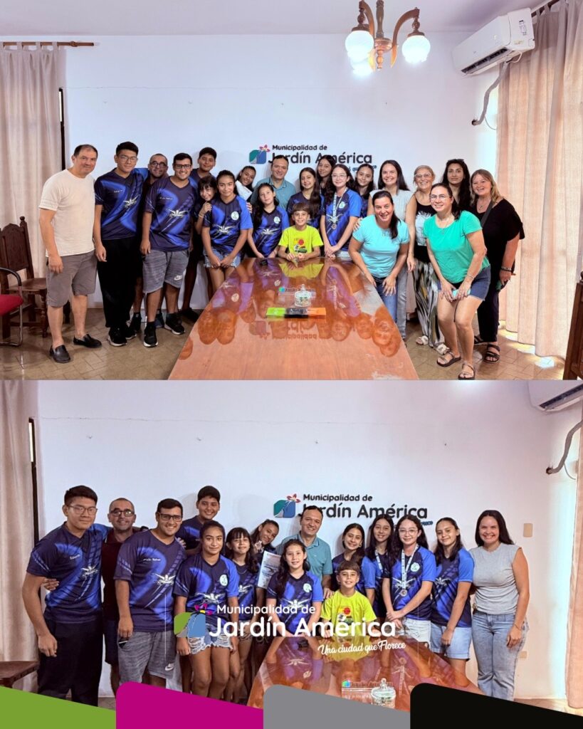 Recibimos a los padres y alumnos de la Escuela de Natación Mbigua, quienes finalizaron su participación en el Torneo Provincial de Natación, que inició con su primera fecha en nuestra ciudad y culminó este sábado 21 de marzo en Posadas