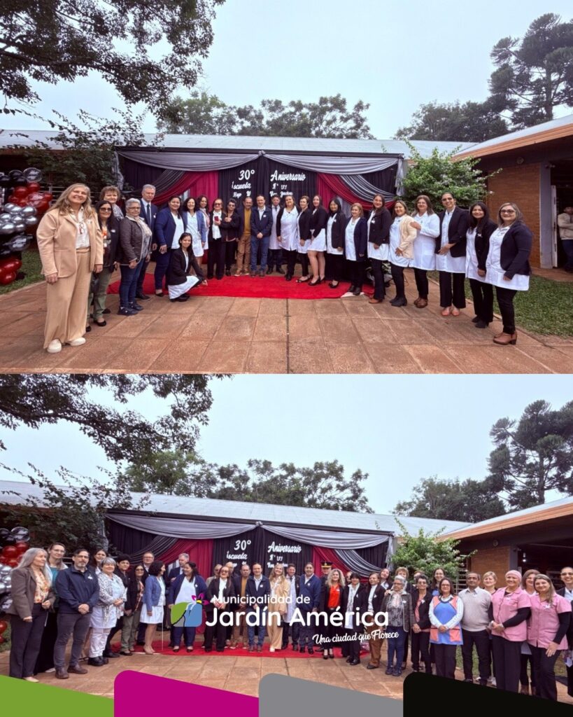 Participamos del acto por el 30° Aniversario de la Escuela N° 133 Hugo Waldemar Von Zeschau, en el barrio Lomas de Jardín. Una jornada cargada de emoción, recuerdos y celebración junto a toda la comunidad educativa