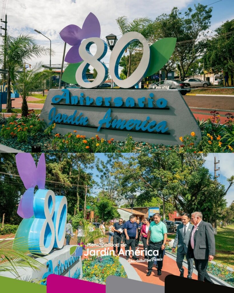 En el marco de los 80 años de nuestra ciudad, inauguramos el Paseo Fundadores en avenida Paraná y Ruta Nacional 12, un espacio pensado para homenajear a quienes forjaron la historia y el crecimiento de nuestra querida comunidad