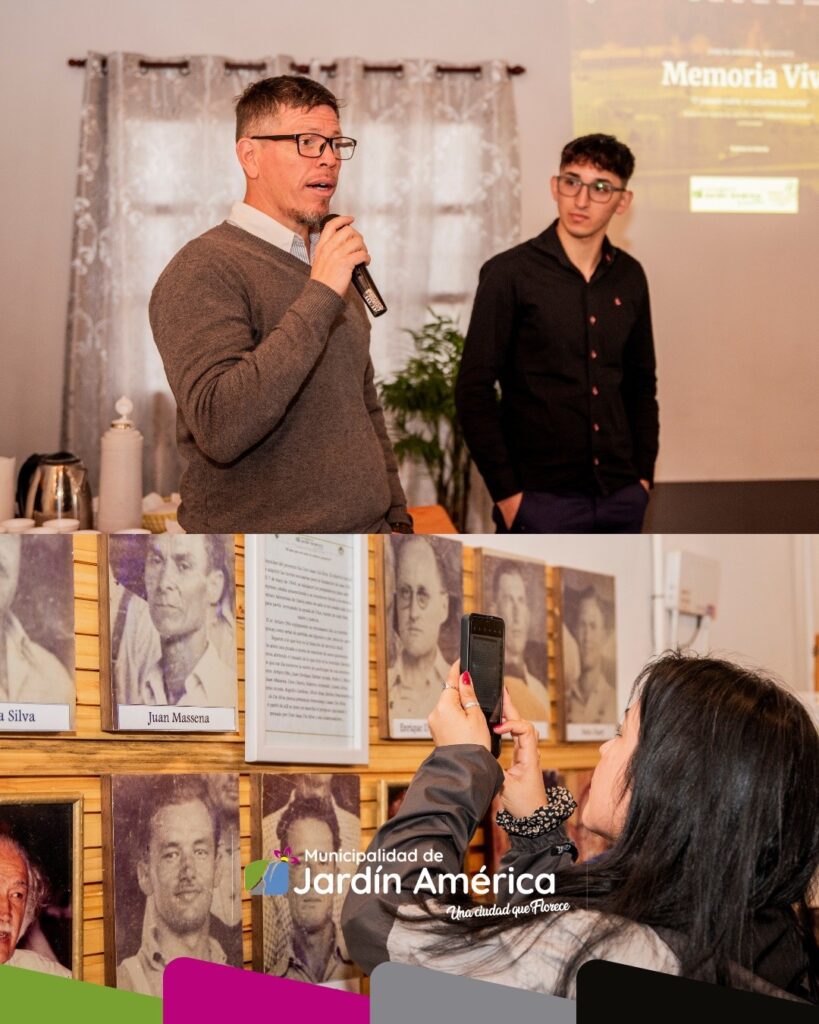 En el marco de las actividades por el aniversario de nuestra ciudad, se realizó la presentación de “Camino Histórico Cultural” y “Memoria Viva de Jardín América”, una propuesta que busca rescatar y poner en valor la historia local y los recuerdos de nuestros pioneros