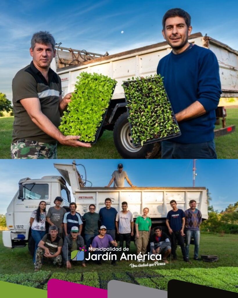 Se realizó la entrega de 60 bandejas hortícolas destinadas a productores de Jardín América, una acción que fortalece el trabajo diario del sector productivo local y contribuye al desarrollo de las huertas y la producción de alimentos