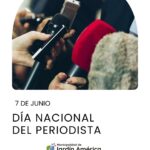 Hoy celebramos el Día del Periodista, una fecha para reconocer el compromiso, la responsabilidad y la dedicación de quienes trabajan diariamente para informar a la comunidad con profesionalismo y vocación