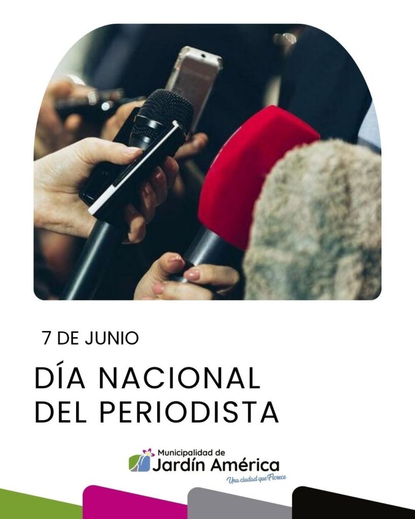 Hoy celebramos el Día del Periodista, una fecha para reconocer el compromiso, la responsabilidad y la dedicación de quienes trabajan diariamente para informar a la comunidad con profesionalismo y vocación
