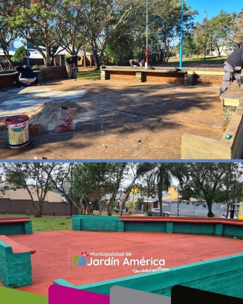 Seguimos poniendo en valor los espacios públicos de nuestra ciudad. En esta oportunidad, trabajamos en la puesta en valor de la plaza del barrio El Mirador, un lugar pensado para el encuentro y disfrute de las familias