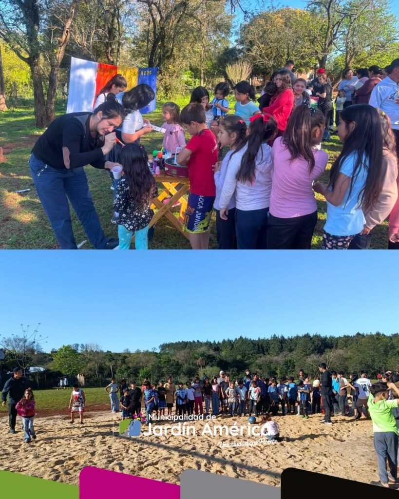 Celebramos el Día del Niño en la canchita del Barrio Capilla II, junto a una hermosa y nutrida concurrencia de chicos y chicas acompañados por sus familias