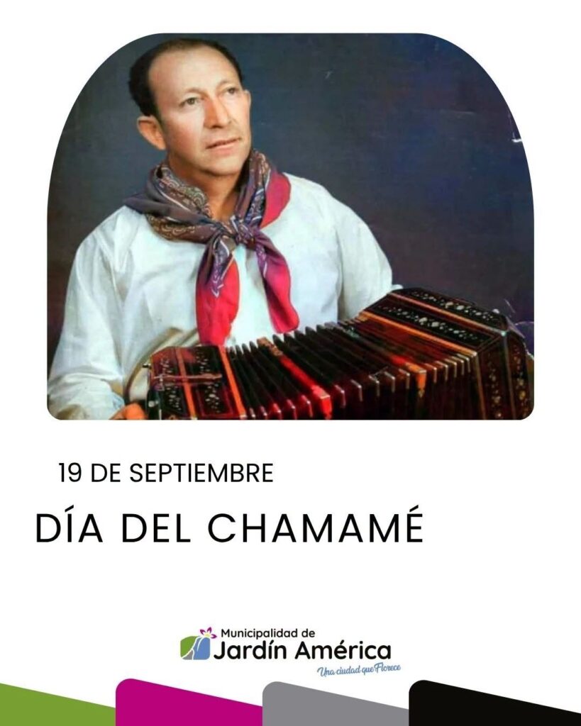 Cada 19 de septiembre se celebra el Día Nacional del Chamamé, en homenaje al músico y compositor Mario del Tránsito Cocomarola, una de las grandes figuras de este género musical