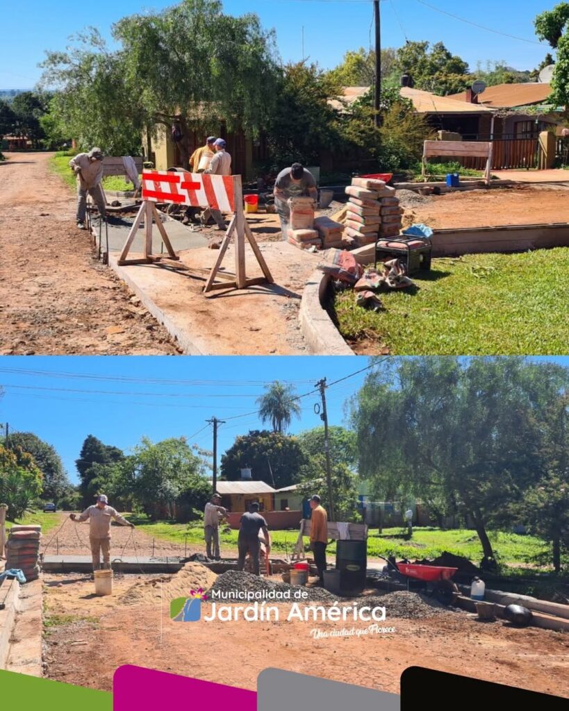 En el barrio San Martín, sobre calle Orinoco, avanzamos con la ejecución de un nuevo badén