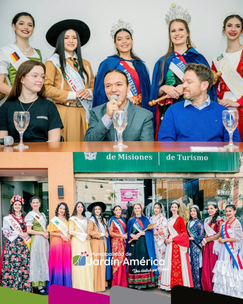 Participamos de la conferencia de prensa realizada en el Ministerio de Turismo, junto a las Reinas de Colectividades y la Comisión Central de la 34ª edición de la Fiesta Las Raíces