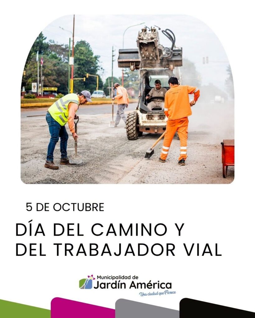 En el Día del Camino y del Trabajador Vial, reconocemos la importancia de quienes trabajan día a día para mantener y mejorar nuestras rutas y caminos