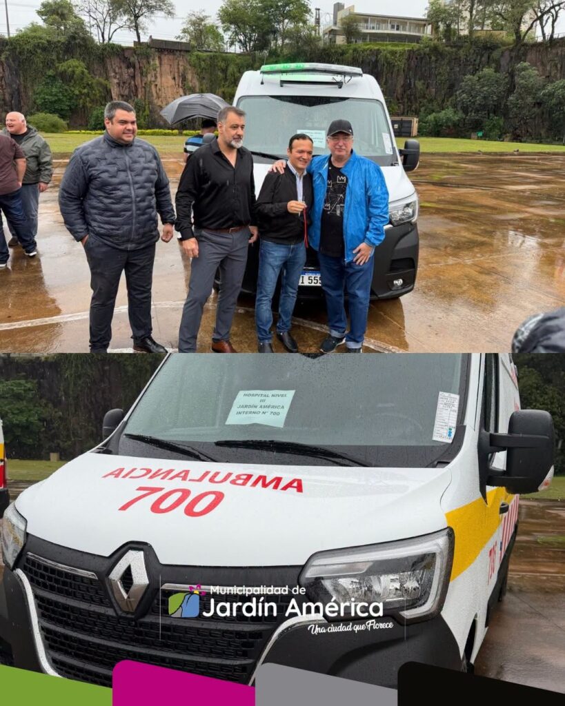 Jardín América incorpora una nueva ambulancia de alta complejidad para fortalecer la atención sanitaria y mejorar la capacidad de respuesta ante emergencias